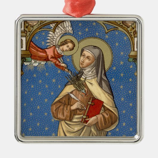 St. Teresa von Avila (SAU 28) Silbernes Ornament (Vorne)