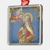 St. Teresa von Avila (SAU 28) Silbernes Ornament (Links)