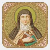 St. Teresa von Avila (SNV 27) Quadratischer Aufkleber (Vorderseite)
