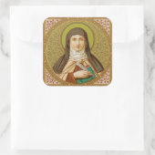 St. Teresa von Avila (SNV 27) Quadratischer Aufkleber (Tasche)