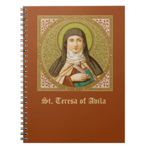 St. Teresa von Avila (SNV 27) (Quadratisches Bild) Notizblock