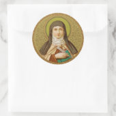 St. Teresa von Avila (SNV 27) Runder Aufkleber (Tasche)