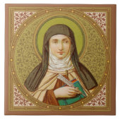 St. Teresa von Avila (SNV 27) (Square Image) Fliese (Vorderseite)