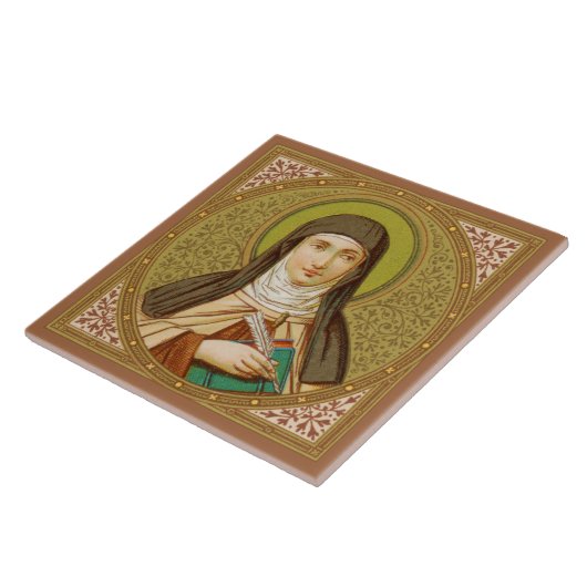 St. Teresa von Avila (SNV 27) (Square Image) Fliese (Seite)