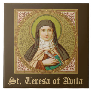 St. Teresa von Avila (SNV 27) (Square Image) Fliese
