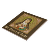 St. Teresa von Avila (SNV 27) (Square Image) Fliese (Seite)