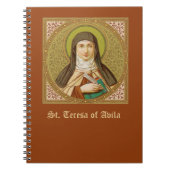 St. Teresa von Avila (SNV 27) (Square Image) Notizblock (Vorderseite)
