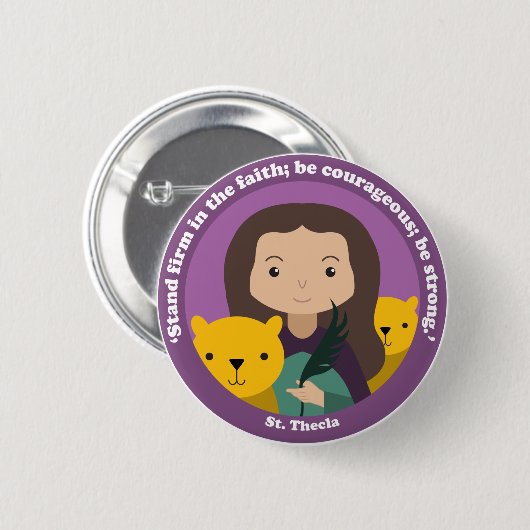 St. Thecla Button (Vorne & Hinten)