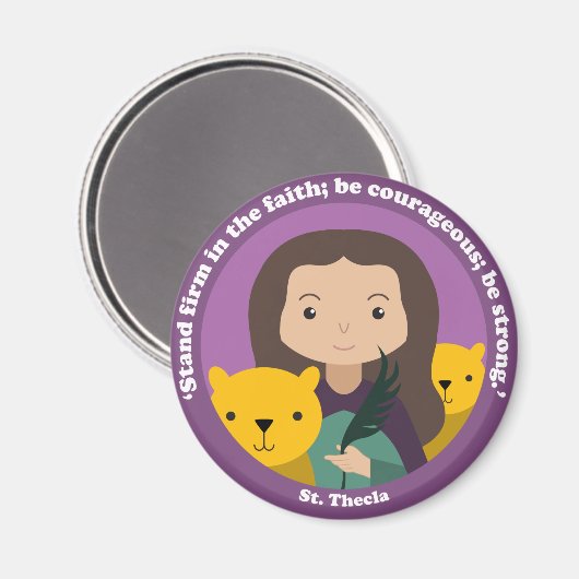 St. Thecla Magnet (Vorderseite/Rückseite)