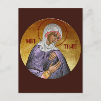 St. Thekla Prayer Card Postkarte