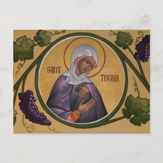 St. Thekla Prayer Card Postkarte (Vorderseite)