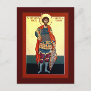 St. Theodore-Gebetskarte Postkarte