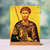 St. Theodore Tiron-Orthodoxe Ikone Acrylschild (Neutral)
