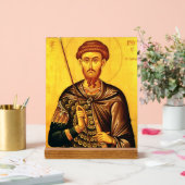 St. Theodore Tiron-Orthodoxe Ikone Acrylschild (Hochzeit)