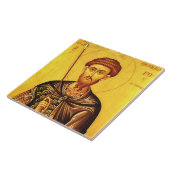 St. Theodore Tiron-Orthodoxe Ikone Fliese (Seite)