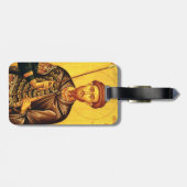 St. Theodore Tiron-Orthodoxe Ikone Gepäckanhänger (Rückseite horizontal)