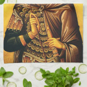 St. Theodore Tiron-Orthodoxe Ikone Geschirrtuch (Gefaltet)