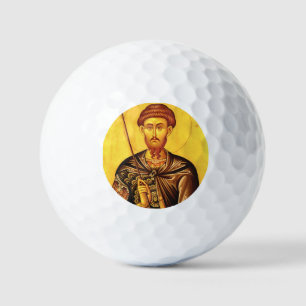 St. Theodore Tiron-Orthodoxe Ikone Golfball
