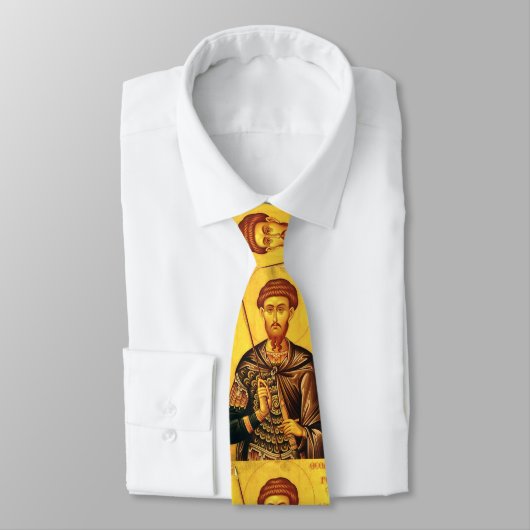 St. Theodore Tiron-Orthodoxe Ikone Krawatte (Gebunden)