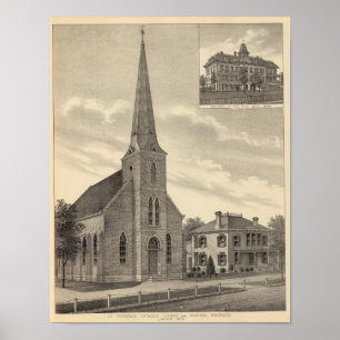 St Theresa Kirche, Nebraska Poster