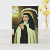 St Theresa von Avila 1570 Karte (Gelbe Blume)