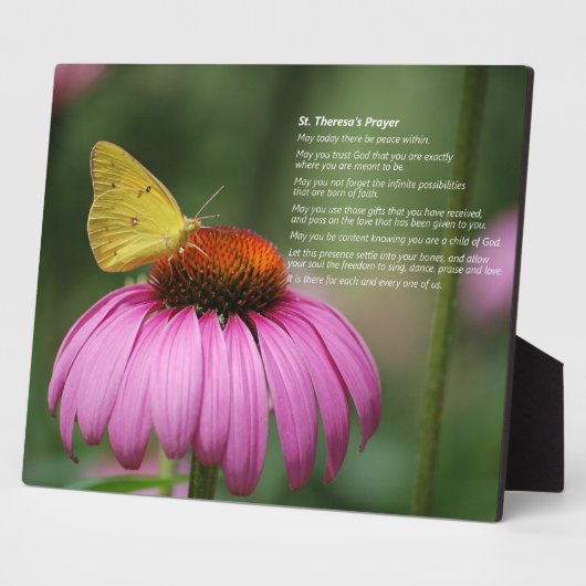 St Theresa's Prayer - Plakat Fotoplatte (Seite)