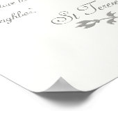 St. Therese auf Liebe Poster (Ecke)