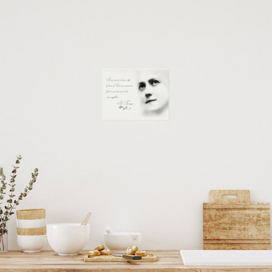 St. Therese auf Liebe Poster (Küche)