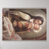 St. Therese Baby Jesus Manger Rose Poster (Vorne)