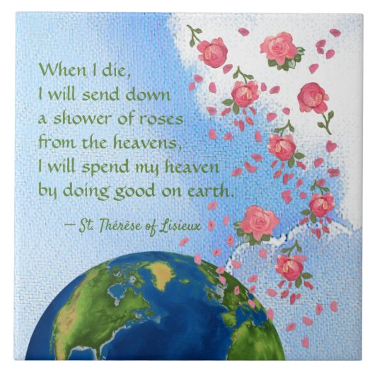 St. Therese (BJE 01; Europa/Afrika) Fliese (Vorderseite)