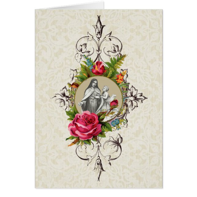 St. Therese Child Jesus Rose Religiöses Gebet (Vorne)