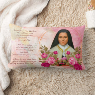St. Therese das kleine Blume-Kissen Lendenkissen