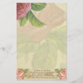St. Therese das kleine Blumen-Rosen-Kruzifix Briefpapier (Vorderseite)