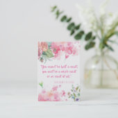 St. Therese der Lisieux Zitat-Rosen-heiligen Karte (Stehend Vorderseite)