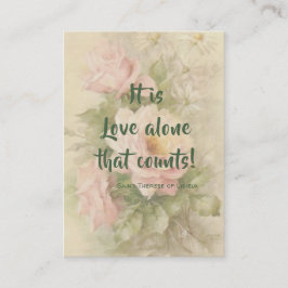 St. Therese der Lisieux Zitat-Rosen-heiligen Karte