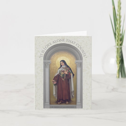 St. Therese des Kindes Jesus Karte (Vorderseite)