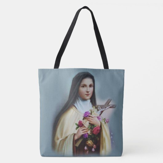 St. Therese des Kindes Jesus wenig Blume Tasche (Vorderseite)
