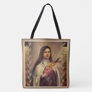 St. Therese des Kindes Jesus wenig Blume Tasche