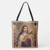 St. Therese des Kindes Jesus wenig Blume Tasche (Rückseite)