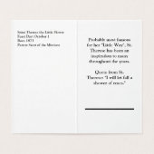 St. Therese die kleine Blume (Innenseite Aufgefaltet)