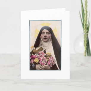 St. Therese die kleine Blume Feiertagskarte