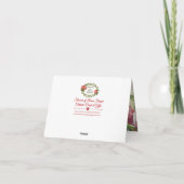 St. Therese die kleine Blume mit rosa Rosen Karte (Rückseite)