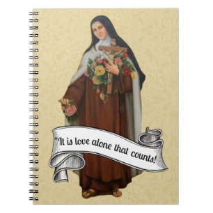St. Therese die kleine Blume Religiöse Vintag Notizblock