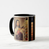 St. Therese die kleinen Blumen-Rosa-Rosen Tasse (Vorderseite Links)