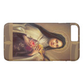 St. Therese die kleinen Rosen der Blume w/pink Case-Mate iPhone Hülle (Rückseite (Horizontal))