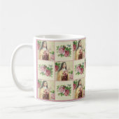 St. Therese die kleinen Rosen der Blume w/red Kaffeetasse (Links)