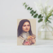 St. Therese die kleiner Blumenovena-heiligen Visitenkarte (Stehend Vorderseite)
