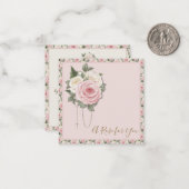 St. Therese Gebet Vintag Religious Pink Roses Mitteilungskarte (Vorderseite/Rückseite Beispiel)