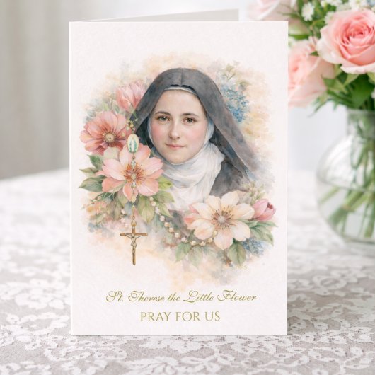 St. Thérèse Holy Rosary “Everything is Grace” Karte