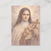 St. Therese Jesus Crucifix Novena Holy Card Visitenkarte (Vorderseite)